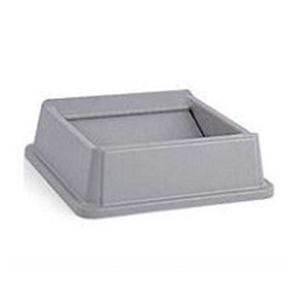 Lid Can Untouchable Resin Swing Lid Gray Square 4/Ca